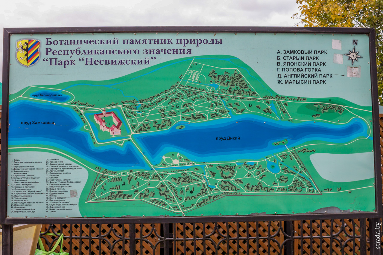 Старый парк, Несвижский замок, Несвиж, Несвижский район, Минская область